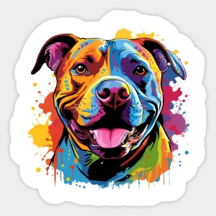 Pitbull Art Sticker